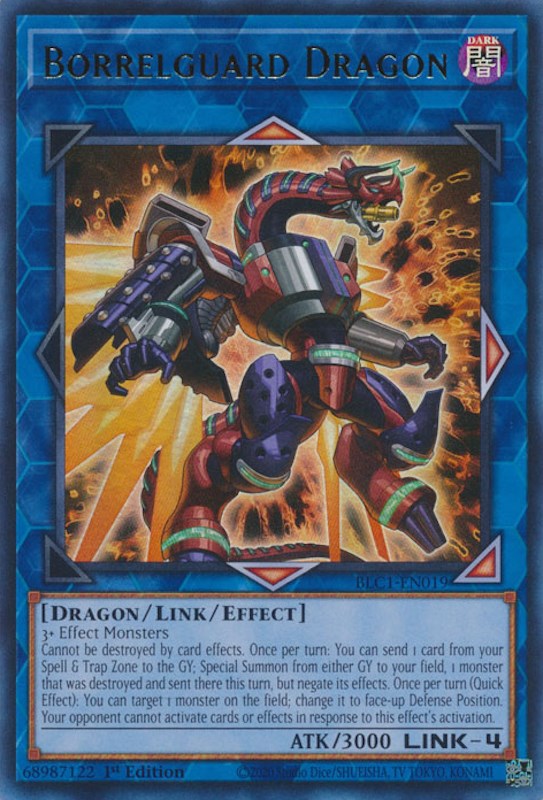 Borrelguard Dragon [BLC1-EN019] Ultra Rare | The Gaming-Verse