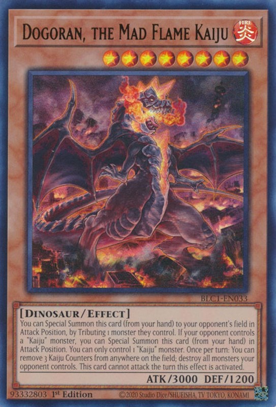 Dogoran, the Mad Flame Kaiju [BLC1-EN033] Ultra Rare | The Gaming-Verse