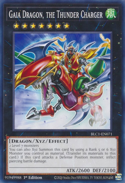 Gaia Dragon, the Thunder Charger [BLC1-EN071] Common | The Gaming-Verse