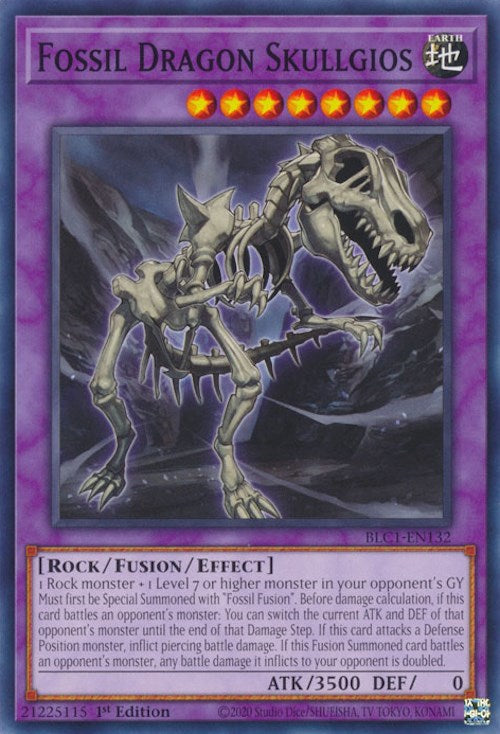 Fossil Dragon Skullgios [BLC1-EN132] Common | The Gaming-Verse