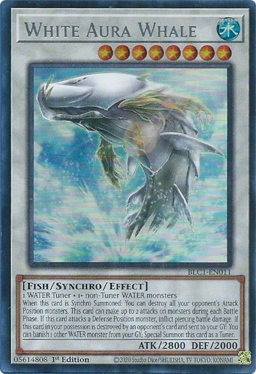 White Aura Whale (Silver) [BLC1-EN011] Ultra Rare | The Gaming-Verse