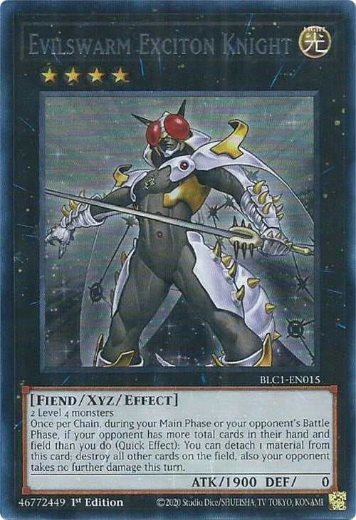 Evilswarm Exciton Knight (Silver) [BLC1-EN015] Ultra Rare | The Gaming-Verse