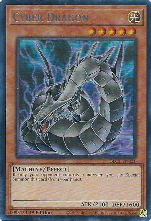 Cyber Dragon (Alternate Art) (Silver) [BLC1-EN021] Ultra Rare | The Gaming-Verse