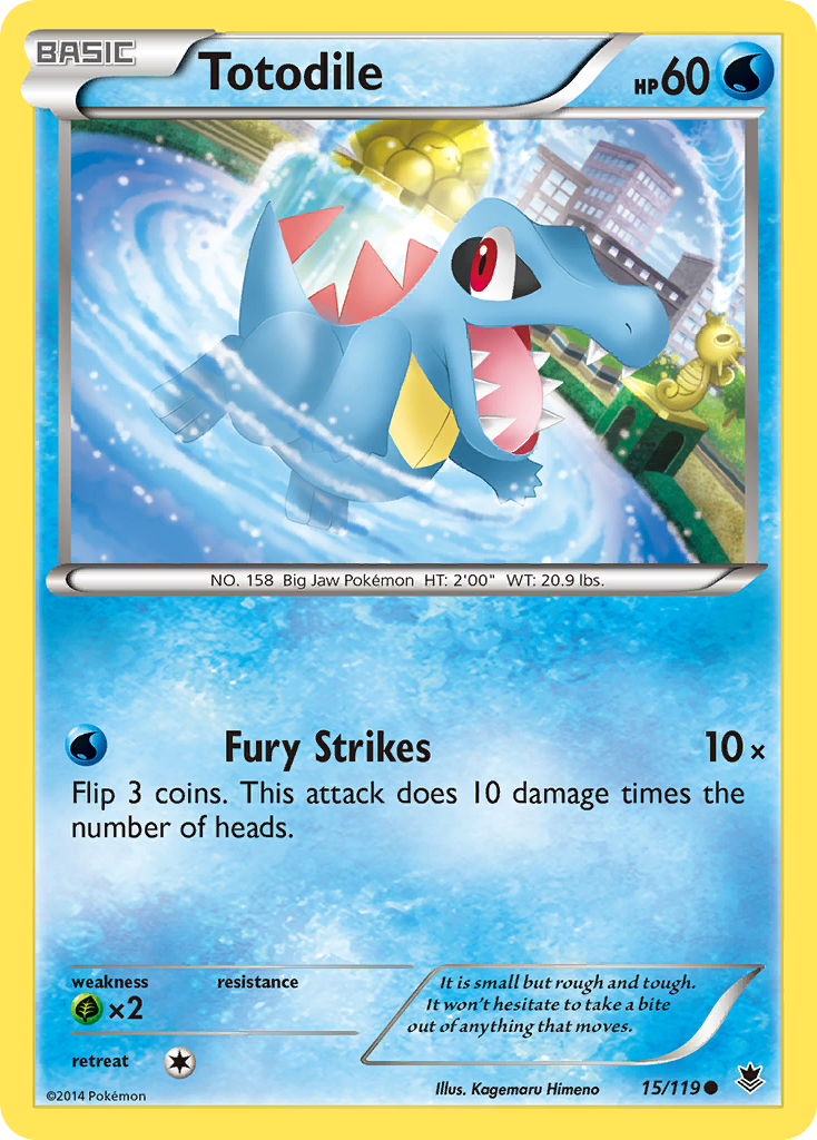 Totodile (15/119) [XY: Phantom Forces] | The Gaming-Verse