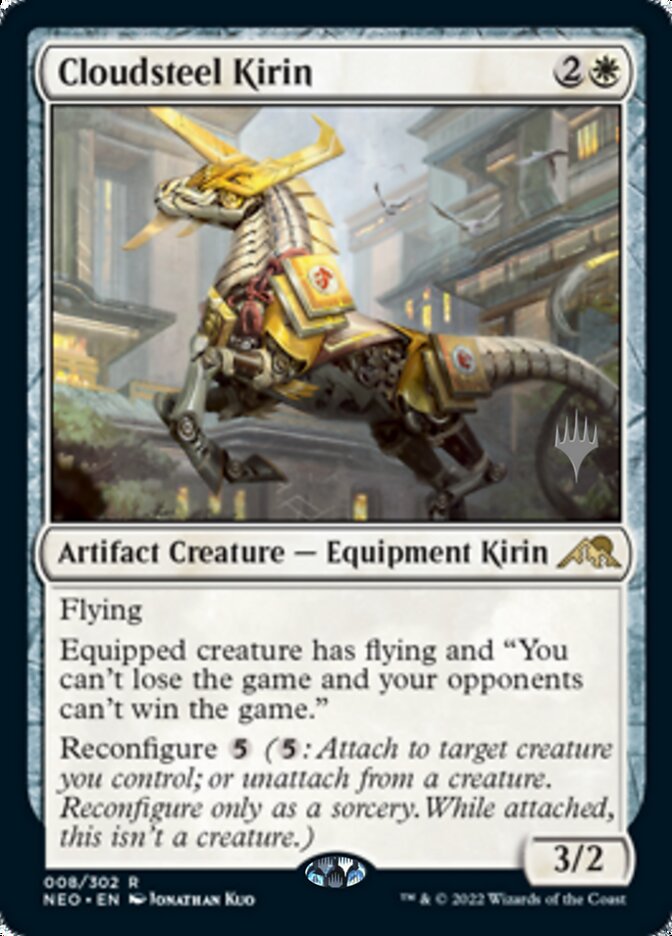 Cloudsteel Kirin (Promo Pack) [Kamigawa: Neon Dynasty Promos] | The Gaming-Verse