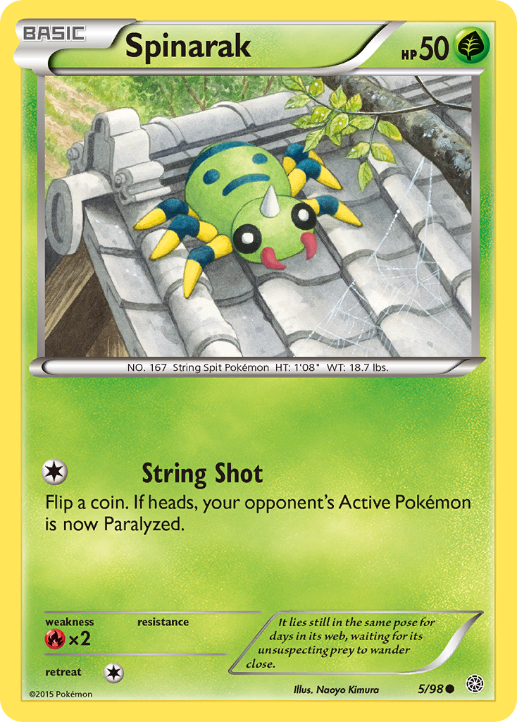 Spinarak (5/98) [XY: Ancient Origins] | The Gaming-Verse