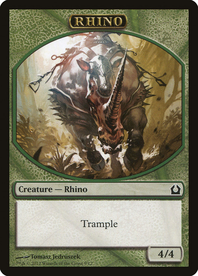 Rhino [Return to Ravnica Tokens] | The Gaming-Verse