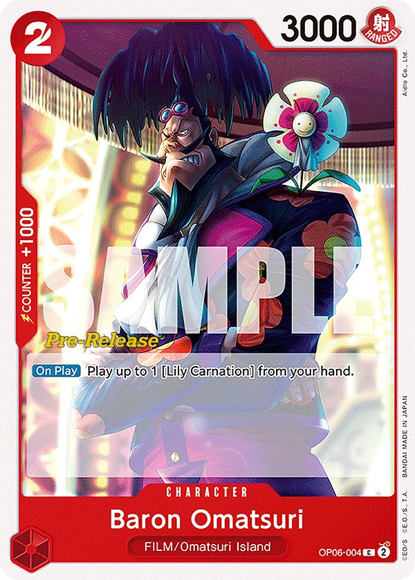 Baron Omatsuri [Wings of the Captain Pre-Release Cards] | The Gaming-Verse