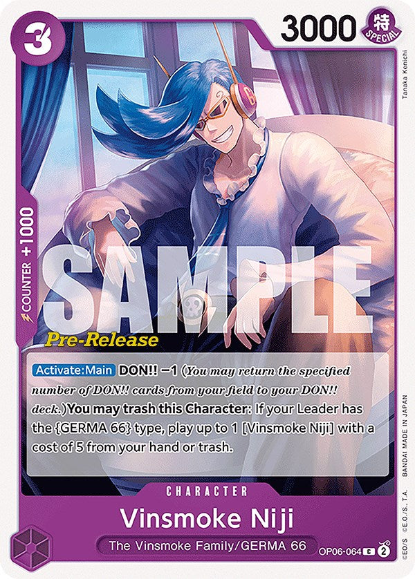 Vinsmoke Niji (064) [Wings of the Captain Pre-Release Cards] | The Gaming-Verse