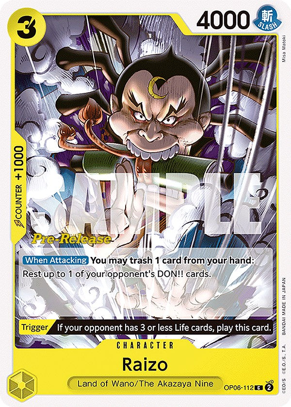 Raizo [Wings of the Captain Pre-Release Cards] | The Gaming-Verse