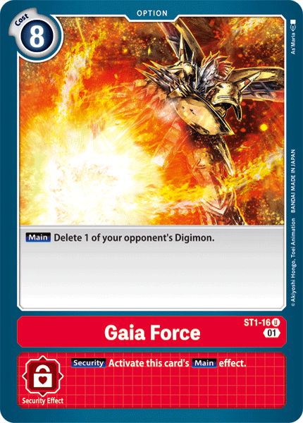 Gaia Force [ST1-16] (Alternative Art) [Starter Deck: Gallantmon] | The Gaming-Verse