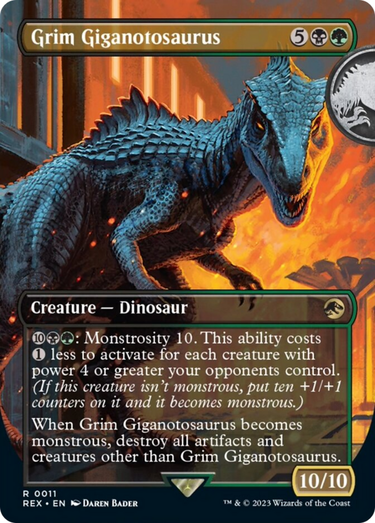 Grim Giganotosaurus (Borderless) [Jurassic World Collection] | The Gaming-Verse