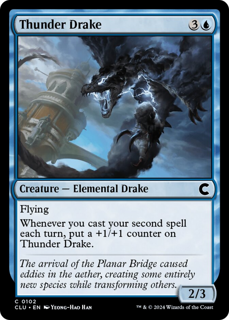 Thunder Drake [Ravnica: Clue Edition] | The Gaming-Verse