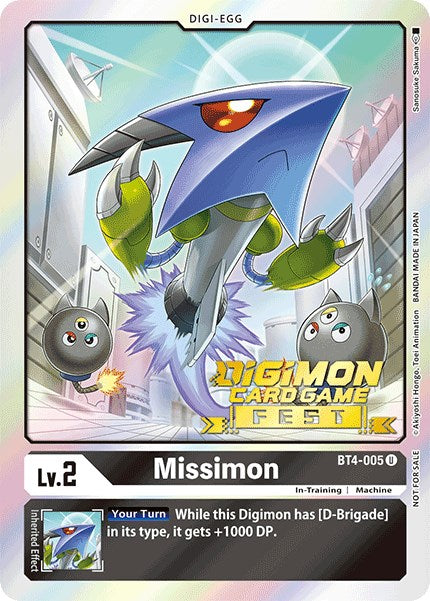 Missimon [BT4-005] (Digimon Card Game Fest 2022) [Great Legend Promos] | The Gaming-Verse