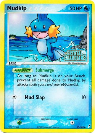 Mudkip (57/100) (Stamped) [EX: Crystal Guardians] | The Gaming-Verse