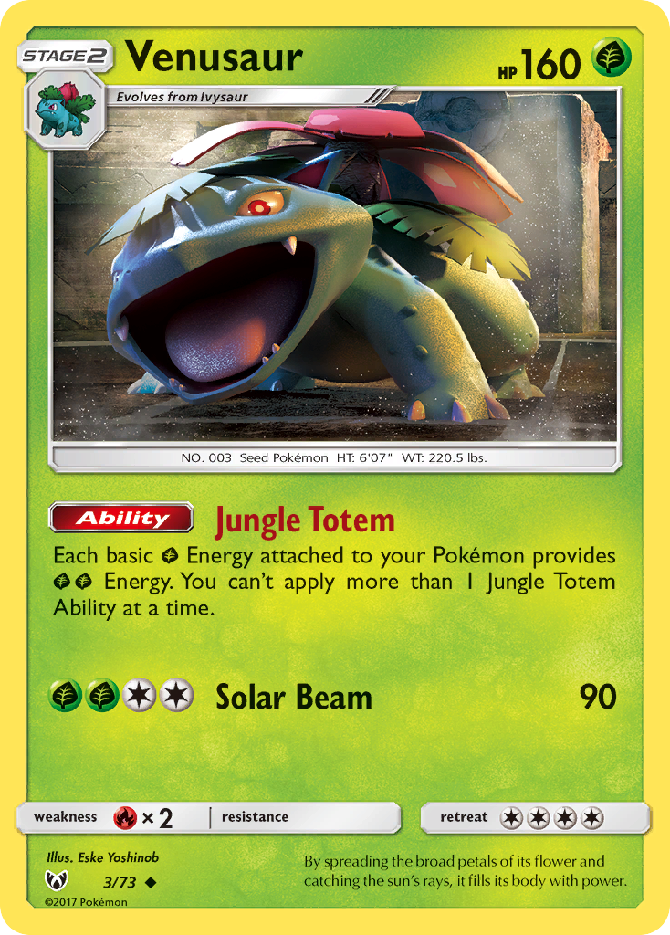 Venusaur (3/73) [Sun & Moon: Shining Legends] | The Gaming-Verse