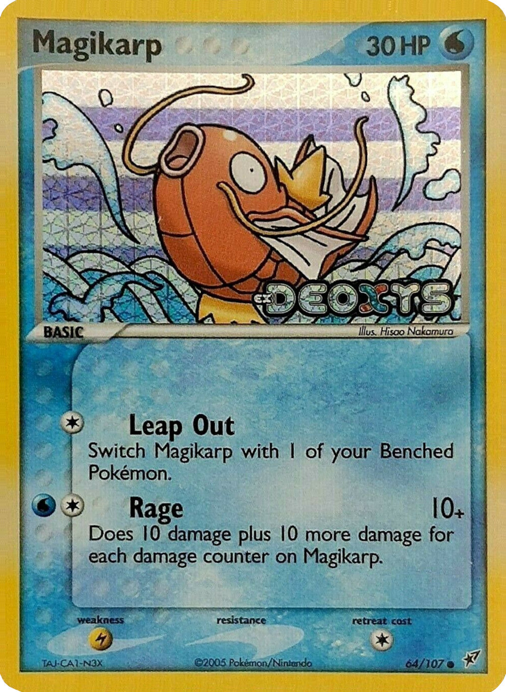 Magikarp (64/107) (Stamped) [EX: Deoxys] | The Gaming-Verse