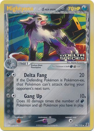 Mightyena (24/113) (Delta Species) (Stamped) [EX: Delta Species] | The Gaming-Verse