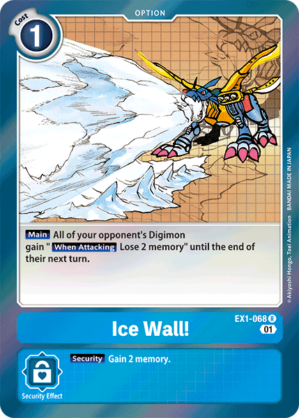 Ice Wall! [EX1-068] [Classic Collection] | The Gaming-Verse