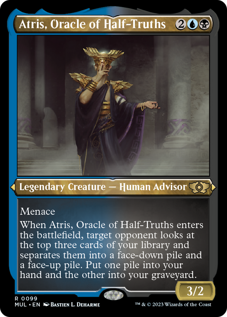 Atris, Oracle of Half-Truths (Foil Etched) [Multiverse Legends] | The Gaming-Verse