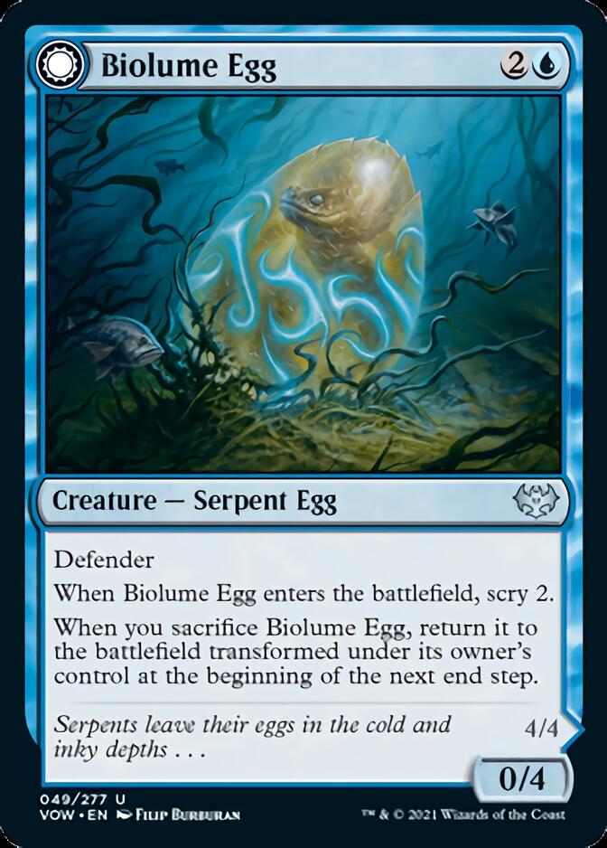 Biolume Egg // Biolume Serpent [Innistrad: Crimson Vow] | The Gaming-Verse