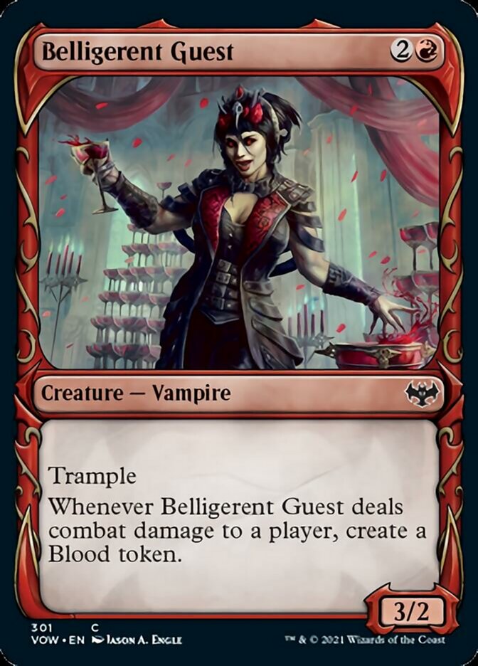 Belligerent Guest (Showcase Fang Frame) [Innistrad: Crimson Vow] | The Gaming-Verse