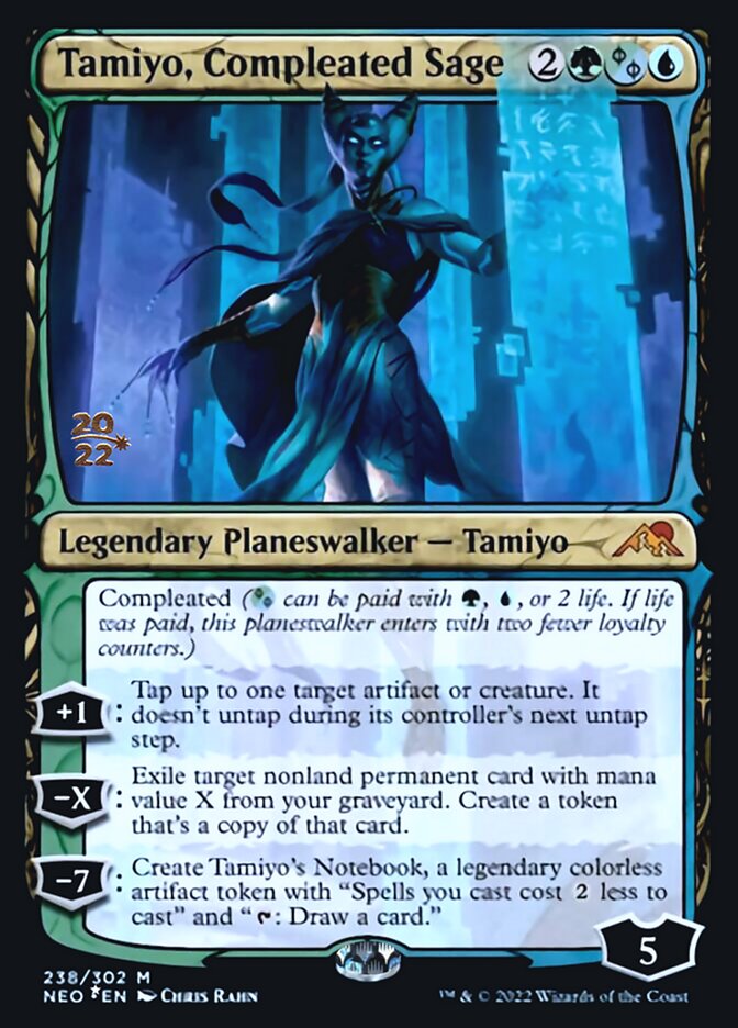 Tamiyo, Compleated Sage [Kamigawa: Neon Dynasty Prerelease Promos] | The Gaming-Verse