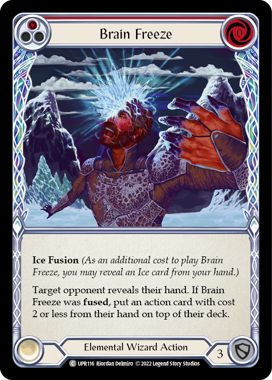 Brain Freeze (Red) [UPR116] (Uprising)  Rainbow Foil | The Gaming-Verse