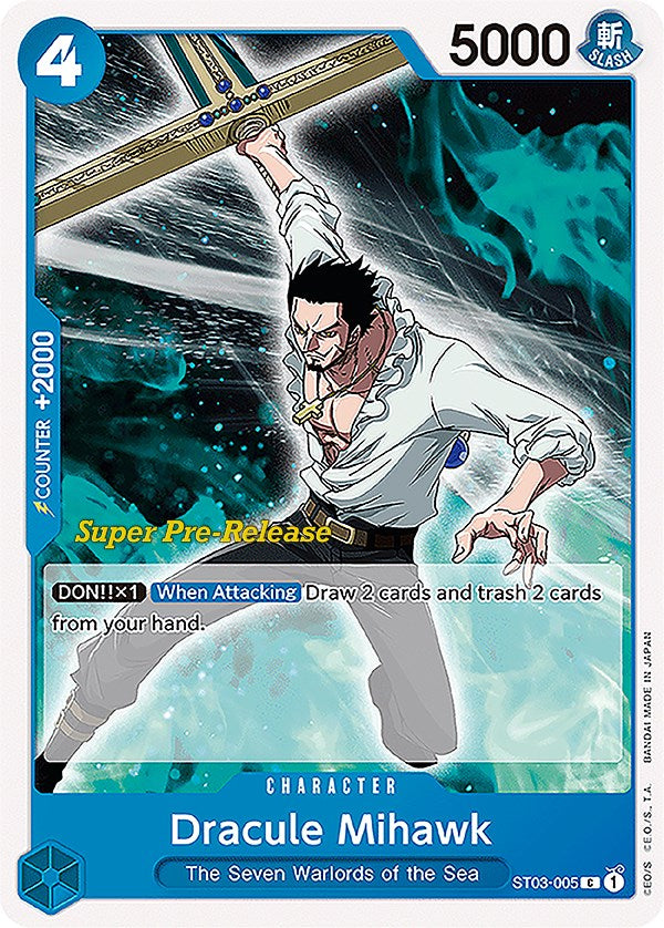 Dracule Mihawk [Super Pre-Release Starter Deck: The Seven Warlords of the Sea] | The Gaming-Verse