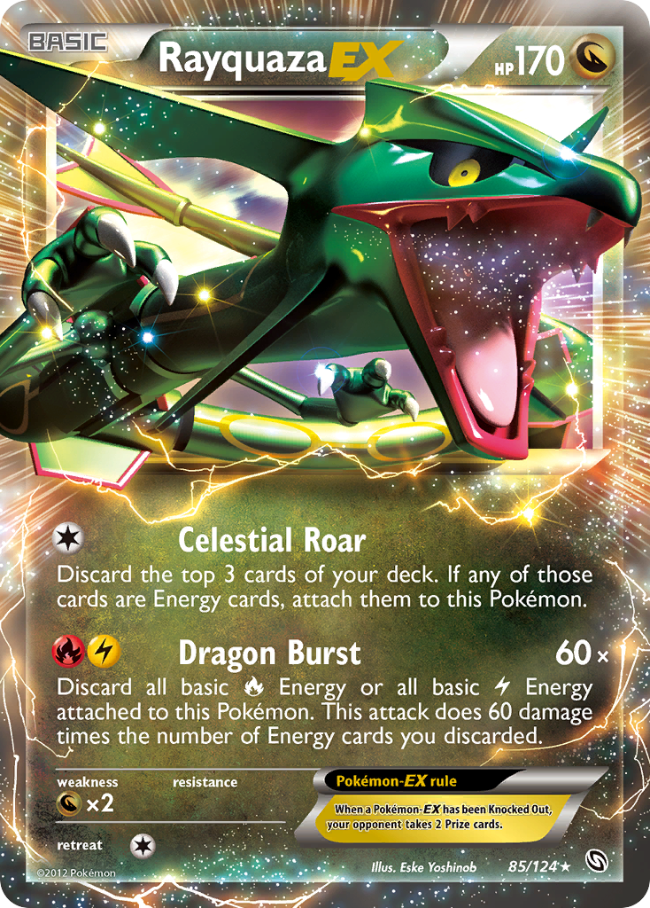 Rayquaza EX (85/124) [Black & White: Dragons Exalted] | The Gaming-Verse