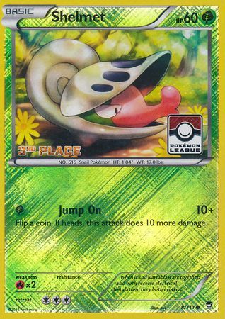 Shelmet (8/111) (League Promo 3rd Place) [XY: Furious Fists] | The Gaming-Verse