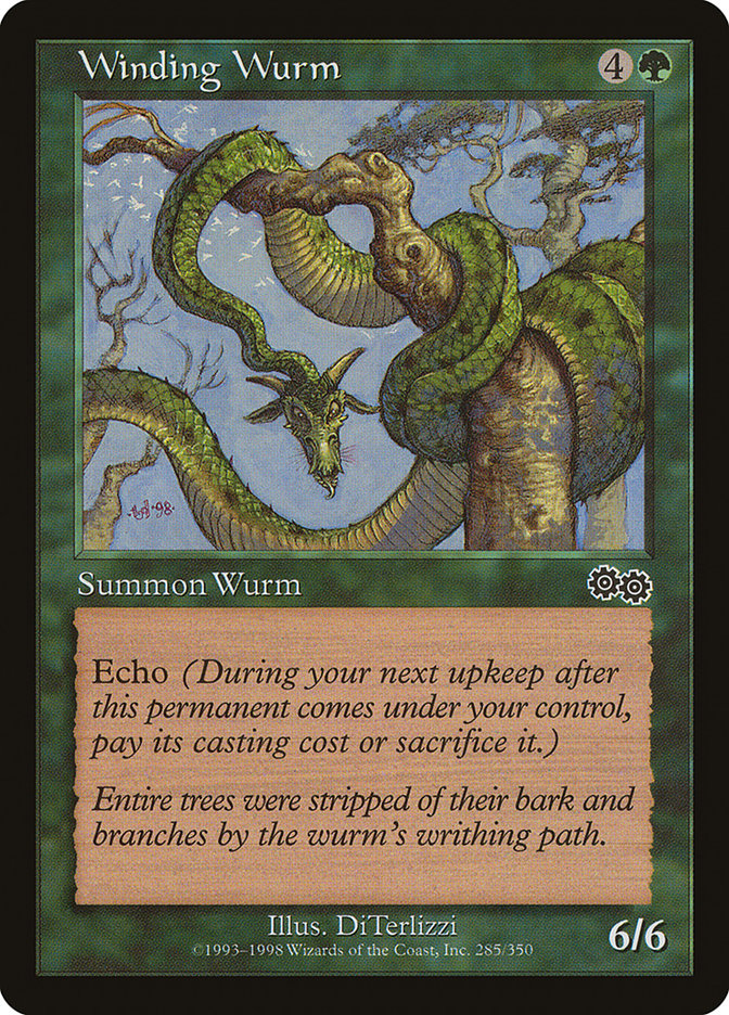 Winding Wurm [Urza's Saga] | The Gaming-Verse