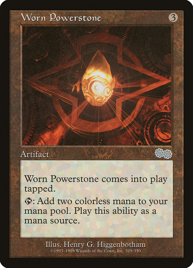 Worn Powerstone [Urza's Saga] | The Gaming-Verse