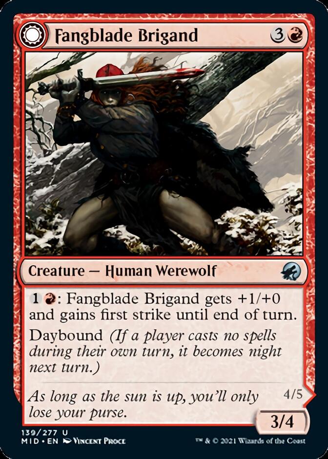 Fangblade Brigand // Fangblade Eviscerator [Innistrad: Midnight Hunt] | The Gaming-Verse