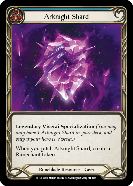 Arknight Shard [CRU000] 1st Edition Cold Foil | The Gaming-Verse