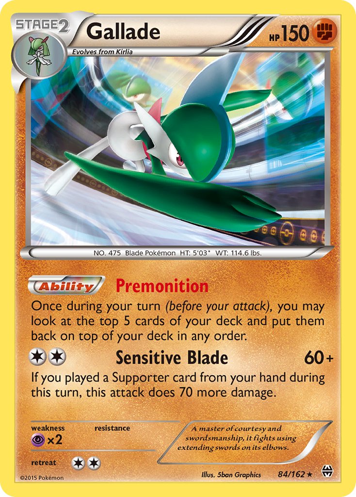 Gallade (84/162) (Cosmos Holo) (Blister Exclusive) [XY: BREAKthrough] | The Gaming-Verse