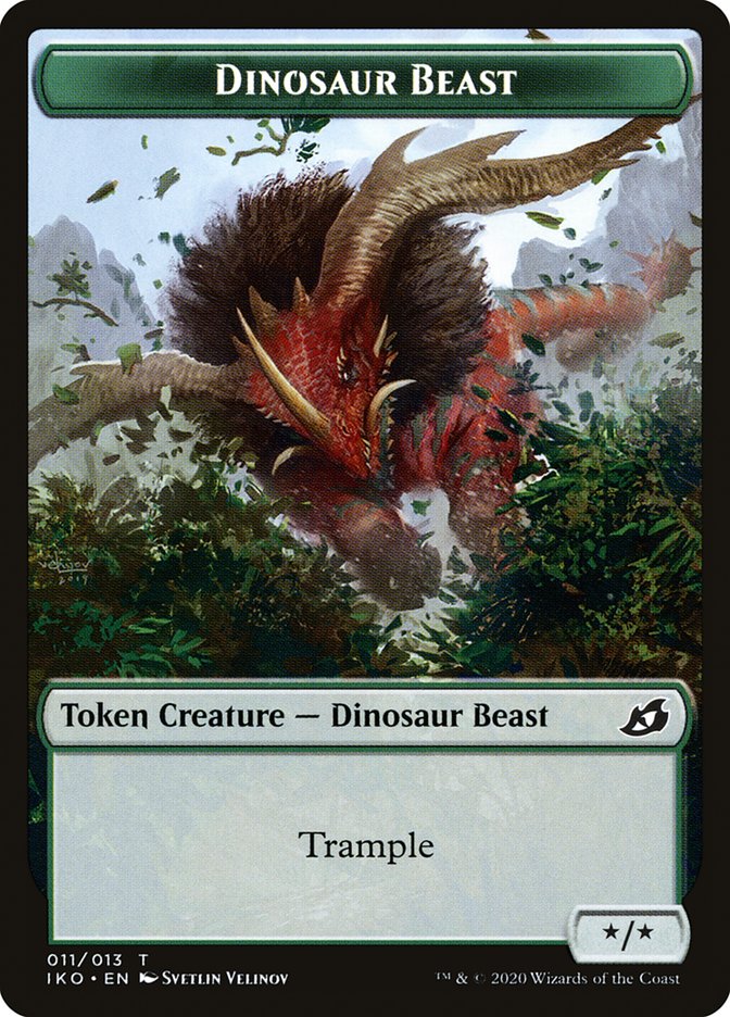 Dinosaur Beast Token [Ikoria: Lair of Behemoths] | The Gaming-Verse