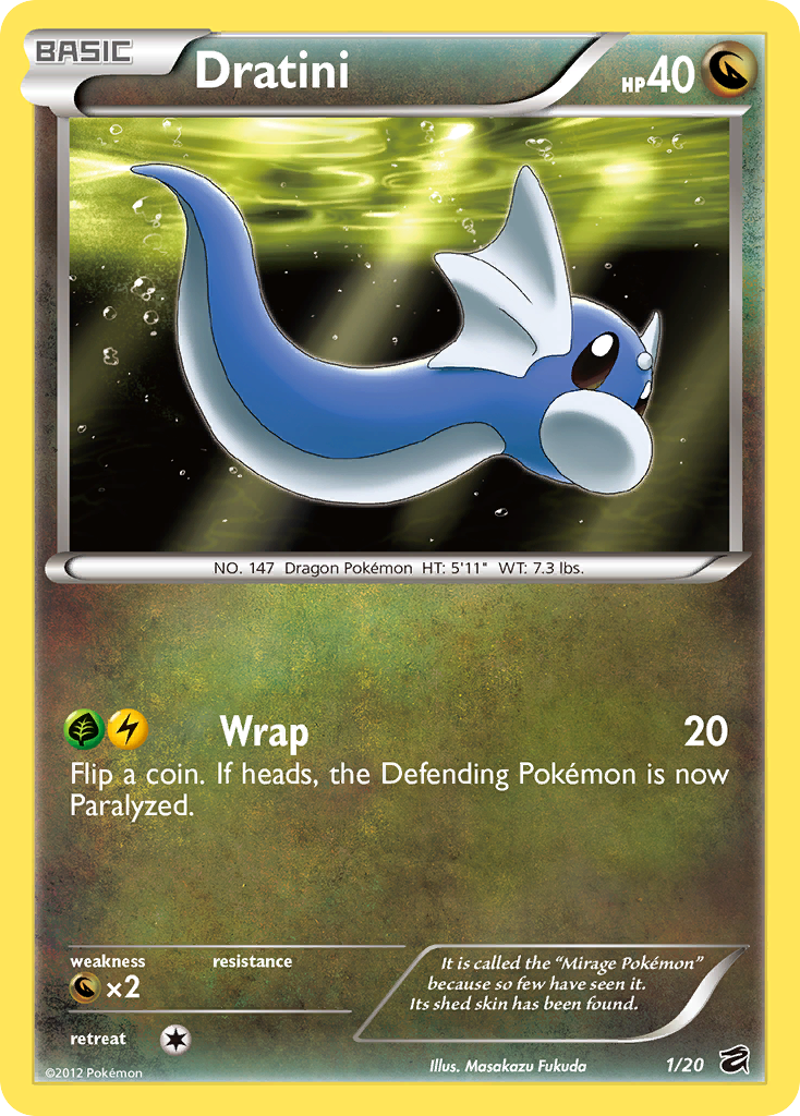 Dratini (1/20) [Black & White: Dragon Vault] | The Gaming-Verse