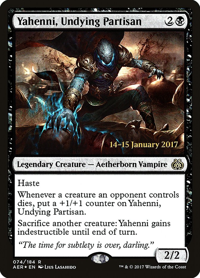 Yahenni, Undying Partisan  (Prerelease) [Aether Revolt Prerelease Promos] | The Gaming-Verse