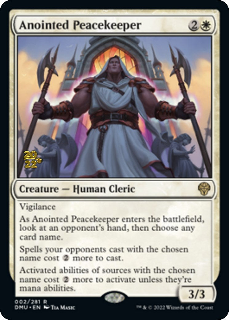 Anointed Peacekeeper [Dominaria United Prerelease Promos] | The Gaming-Verse