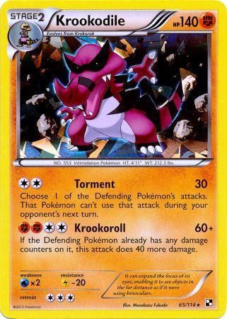 Krookodile (65/114) (Cracked Ice Holo) [Black & White: Base Set] | The Gaming-Verse