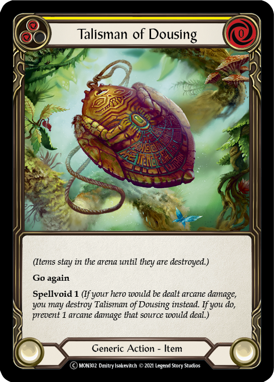 Talisman of Dousing (Rainbow Foil) [U-MON302-RF] Unlimited Rainbow Foil | The Gaming-Verse