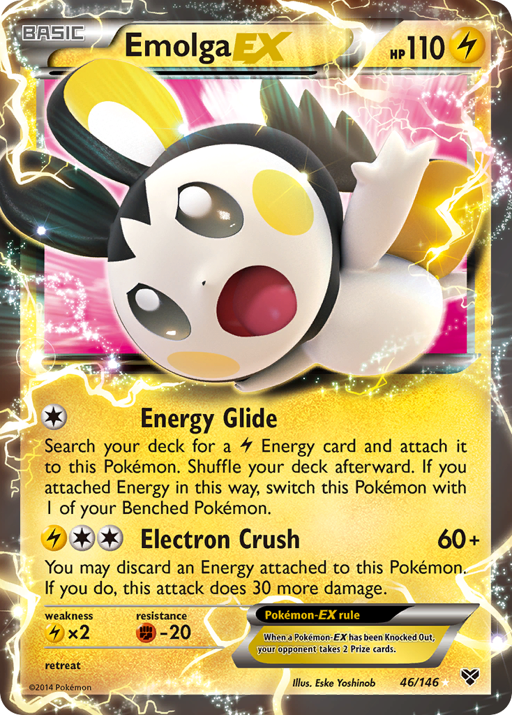 Emolga EX (46/146) [XY: Base Set] | The Gaming-Verse