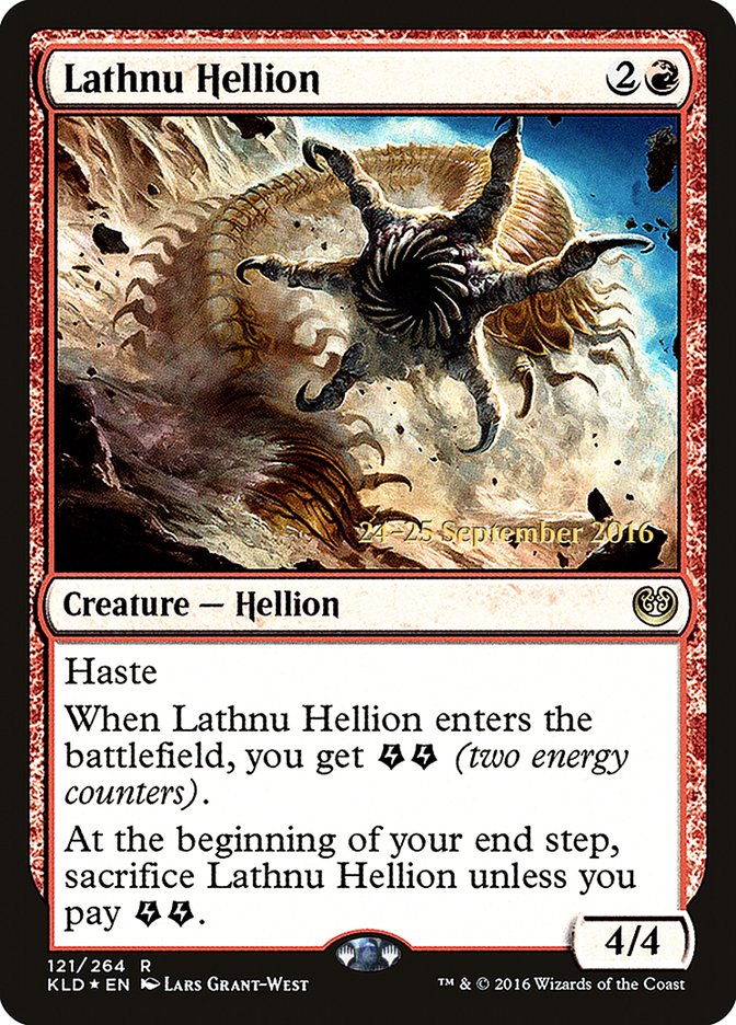 Lathnu Hellion  (Prerelease) [Kaladesh Prerelease Promos] | The Gaming-Verse