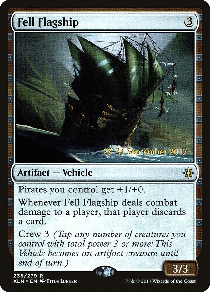 Fell Flagship  (Prerelease) [Ixalan Prerelease Promos] | The Gaming-Verse