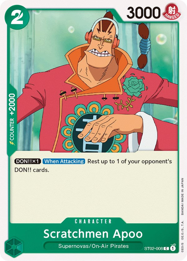 Scratchmen Apoo [Starter Deck: Worst Generation] | The Gaming-Verse