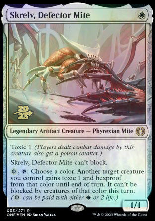 Skrelv, Defector Mite [Phyrexia: All Will Be One Prerelease Promos] | The Gaming-Verse