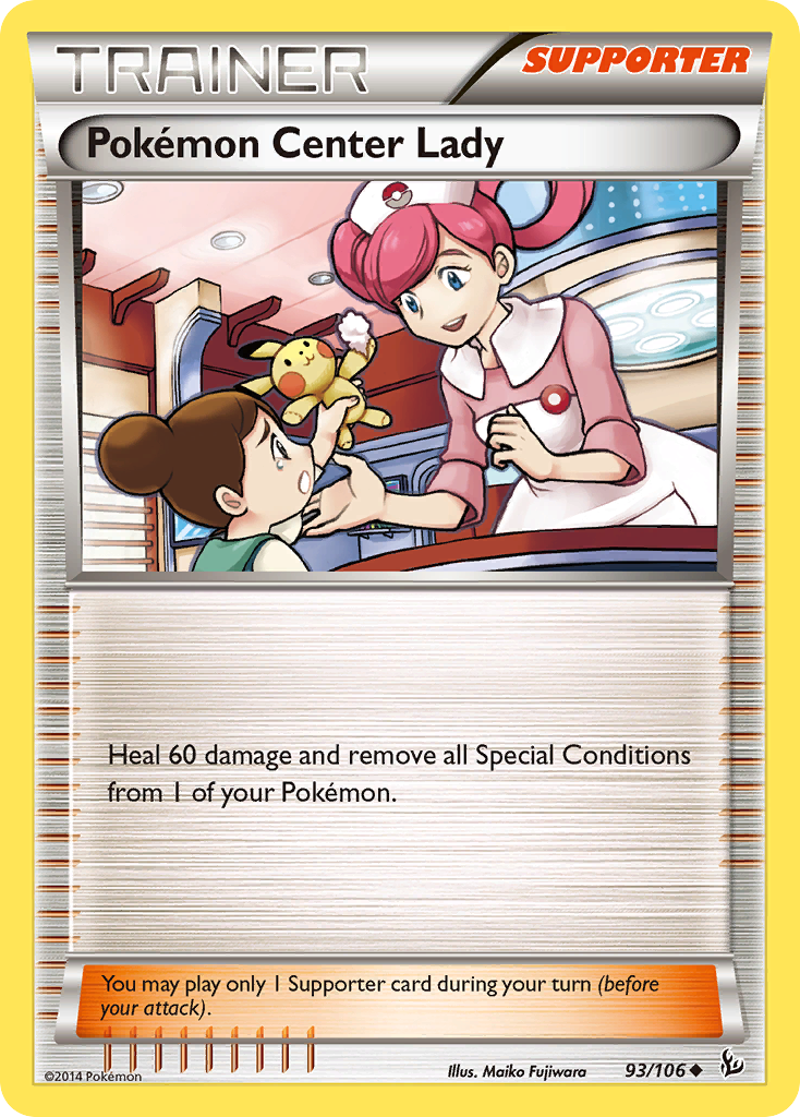 Pokemon Center Lady (93/106) [XY: Flashfire] | The Gaming-Verse