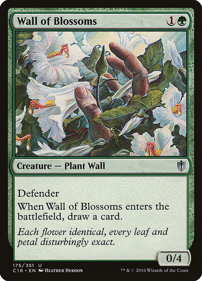 Wall of Blossoms [Commander 2016] | The Gaming-Verse