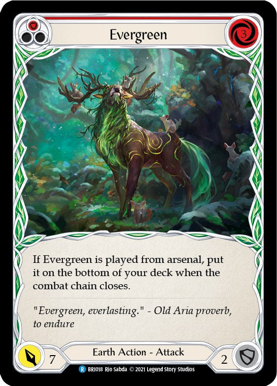 Evergreen (Red) [BRI018] (Tales of Aria Briar Blitz Deck)  1st Edition Normal | The Gaming-Verse